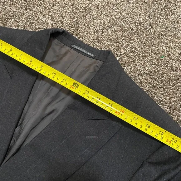 Ermenegildo‎ Zegna Neiman mens 52 Double Breasted fine worsted super 100s Blazer